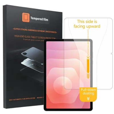 HD Clear Full Screen Protector for Samsung Galaxy Tab S11 / Tab S8 / Tab S7 , Tempered Glass Flim with Dust-free Installation Tool - Transparent