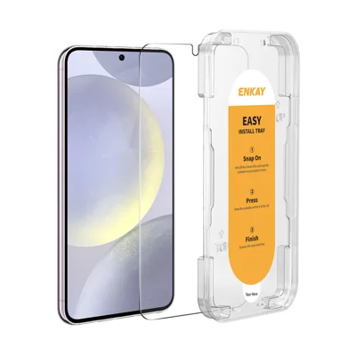  HAT PRINCE for Samsung Galaxy S26 Screen Protector ENKAY  0.18mm Ultra Thin High Aluminium-Silicon Glass Film Support Unlock - Transparent