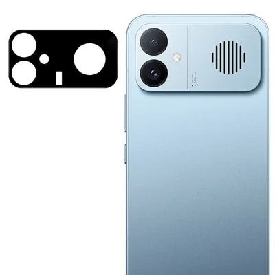 For Xiaomi Redmi K90 Ultra 5G / K90 Max 5G Tempered Glass Lens Protector Silk Printing Camera Lens Film - Black