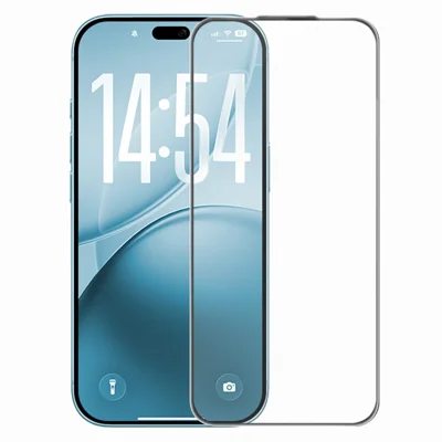RURIHAI Voor iPhone 18 Pro Screen Protector AG Galvanisch Matte Volledige Dekking HD Hoge Aluminium-silicium Glas Folie - Transparant