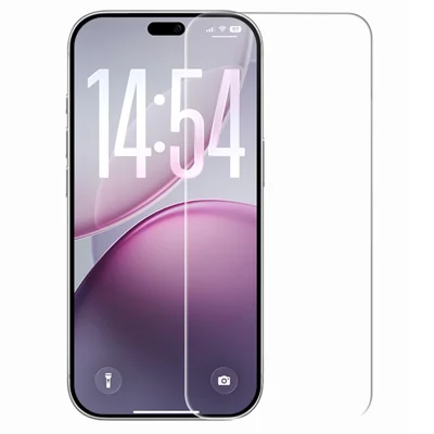 RURIHAI na iPhone 18, ochronnik ekranu z powłoką antyołuskową i elektrolityczną, z wysokiej jakości szkła aluminiowo-krzemowego – przezroczysty