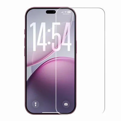 RURIHAI لواصق حماية الشاشة لهاتف iPhone 18 Pro Max، طلاء مطلي مقاوم للبصمات، فيلم من الزجاج عالي السيليكون والألومنيوم - شفاف