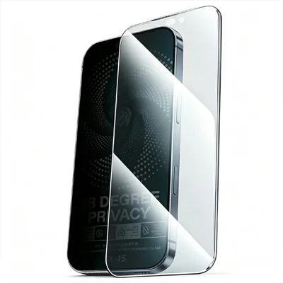 REMAX GL-45 For iPhone 14 Pro Max Anti-spy Screen Protector 0.4mm High Aluminium-Silicon Glass Full Coverage Privacy Film - Transparent
