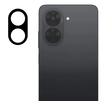 For Xiaomi Redmi A7 4G Tempered Glass Lens Protector Silk Printing Camera Lens Film - Black