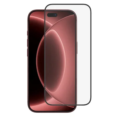 KEEPHONE SILICONE HD Серия для iPhone 18 Pro  /  17 Pro Защитная пленка на экран Полное покрытие HD 9H Высококачественное стекло из алюминия и кремния - Прозрачная