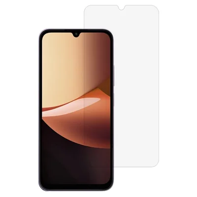 لـ Xiaomi Redmi 17C 5G واقي الشاشة 2.5D فيلم زجاج عالي السيليكون والألومنيوم مع طلاء مطلي كهربائياً (غير تغطية كاملة) - شفاف