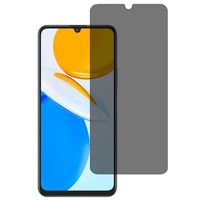 Til Honor X7 2,5D buekant anti-spion fuld skærm beskytter fuld lim høj aluminium-silicium glasfilm