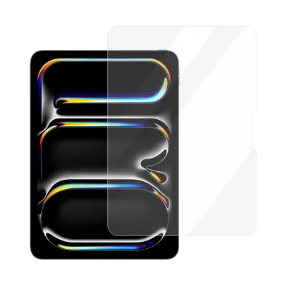ZGA Per iPad Pro 11 (2025) / (2024) Protettore Schermo in Vetro ad Alto Contenuto di Alluminio e Silicio Copertura Totale Antigraffio Pellicola Schermo - Trasparente