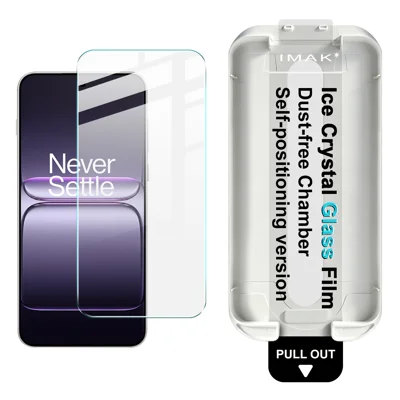 IMAK لجهاز OnePlus Nord 5 5G / OnePlus Ace 5 Ultra 5G واقي شاشة بالكامل من زجاج تمبيرد بلوري جليدي مع أداة تركيب خالية من الغبار (متوافق مع فتح القفل بالبصمة) - شفاف