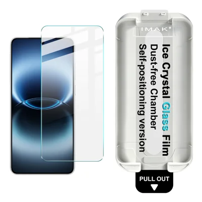  IMAK for vivo X300 Ultra 5G Full Screen Protector Ice Crystal Tempered Glass Film with Dust-free Installation Tool (Fingerprint Unlock) - Transparent