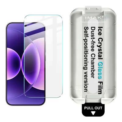  IMAK for Xiaomi 17 Pro Max Full Screen Protector Ice Crystal Tempered Glass Film with Dust-free Installation Tool (Fingerprint Unlock) - Transparent