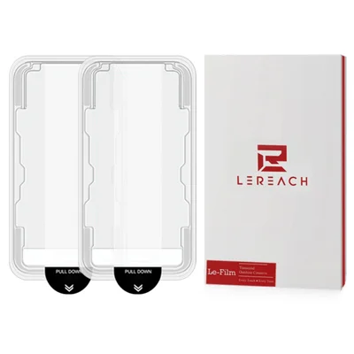 LEREACH 2Pcs for Xiaomi Redmi Note 17 Pro 5G / Note 17 Pro Max 5G Tempered Glass Full Screen Protector Anti-Fingerprint Film with Dust-Free Installation Tool - Transparent