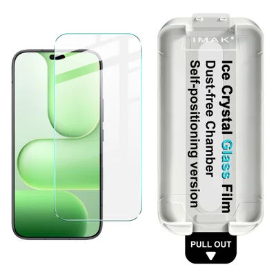 IMAK per Honor 600e 5G / Honor X80i 5G / Honor 600 Lite 5G Protettore Schermo Intero in Vetro Temperato Cristallo di Ghiaccio con Strumento di Installazione Senza Polvere (Sblocco Impronte Digitali) - Trasparente
