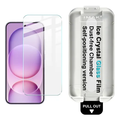 IMAK para Honor Magic8 Pro Air 5G Protetor de Ecrã Total Filme de Vidro Temperado Cristal de Gelo com Ferramenta de Instalação Sem Poeira (Desbloqueio por Impressão Digital) - Transparente