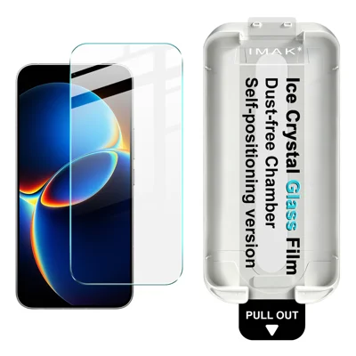 IMAK para Xiaomi Redmi K90 Max 5G / Xiaomi Redmi K90 Ultra 5G Protector de Pantalla Full Screen Cristal Templado Película de Cristal Helado con Herramienta de Instalación Sin Polvo (Desbloqueo por Huella Digital) - Transparente