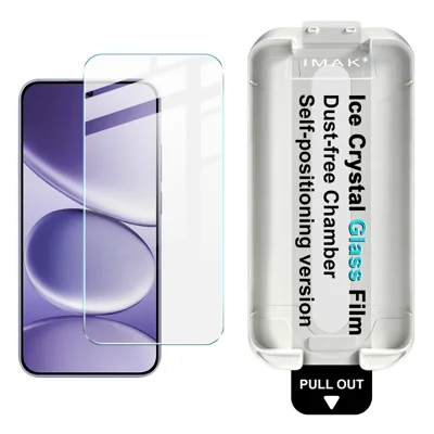 IMAK für Xiaomi Redmi Note 15 Pro 5G (Global) Displayschutzfolie Eis-Kristall-gehärtetes Glas mit staubfreiem Installationswerkzeug (für Fingerabdruck-Entsperrung) – Transparent