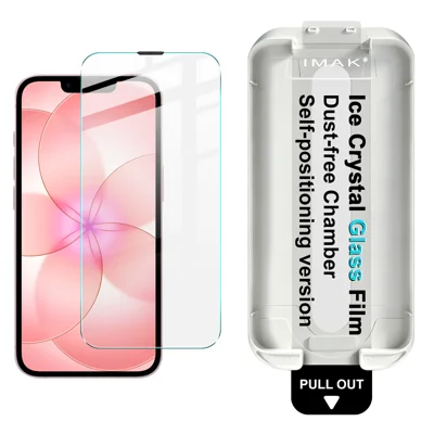 IMA K dla iPhone'a 17e / iPhone 16e Ochrona ekranu Ice Crystal Antyrysikowa folia ze wzmocnionego szkła z narzędziem do montażu bez kurzu - Przezroczysta