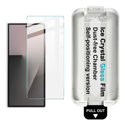 IMAQ لجهاز Samsung Galaxy Z Fold7 5G واقي الشاشة زجاج مقوى شفاف مقاوم للخدوش مع أداة تركيب خالية من الغبار - شفاف