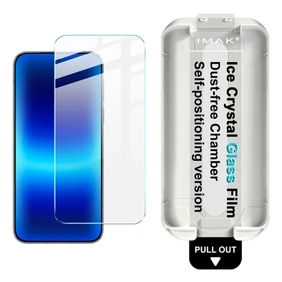 IMAK for Huawei Pura 90s Pro / Huawei Pura 90 Pro Screen Protector Ice Crystal Anti-Scratch Tempered Glass Film with Dust-free Installation Tool - Transparent
