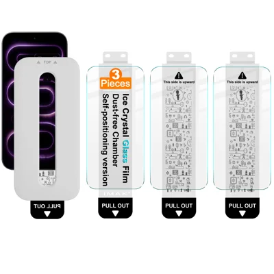 IMAK per Xiaomi Poco F9 Ultra 5G 3 Pezzi Pellicola Protettiva per Schermo Intero in Vetro Temperato Cristallo di Ghiaccio con Strumento di Installazione Senza Polvere (Sblocco Impronte Digitali) - Trasparente