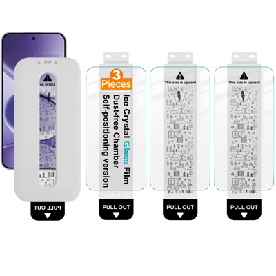 IMAK für Xiaomi Redmi Note 15 Pro 5G (Global) 3 Stück Displayschutzfolie Eiskristall gehärtetes Glas mit staubfreiem Installationswerkzeug (Fingerabdruck-Entsperrung) – Transparent