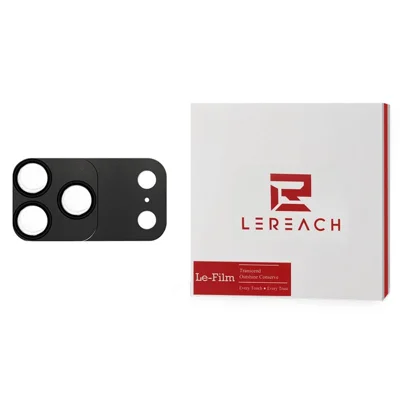 LEREACH для iPhone 18 Pro Max / 17 Pro Max, защита для камеры, магнитная пленка для объектива из закаленного стекла с высокой прозрачностью — матовый черный