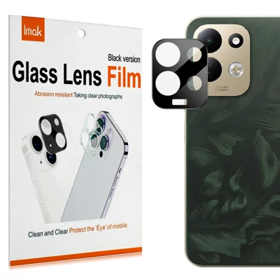 IMAK pour Xiaomi Redmi 17 5G / Xiaomi Redmi 17 4G Protecteur d'objectif caméra Verre trempé HD Transparent Film intégral d'objectif - Noir