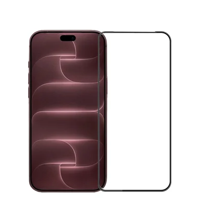 MOFI voor iPhone 18 Pro Max Screen Protector 9H 3D Gebogen Volledige Lijm Volledige Dekking Gehard Glas Film - Zwart