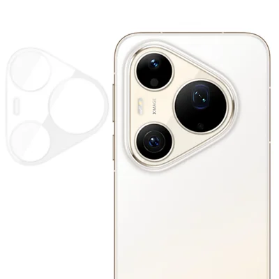 Protecteur de lentille caméra intégral pour Huawei Pura 90 Pro Max, film de lentille en verre trempé AR haute définition anti-empreintes digitales - Transparent