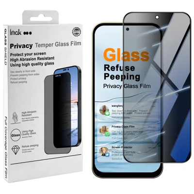 IMAK für Xiaomi Redmi 17 5G / Xiaomi Redmi 17 4G Anti-Peep Gehärtetes Glas Displayschutzfolie Vollständige Abdeckung - Schwarz