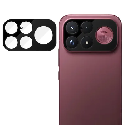 Per Xiaomi Poco F9 Ultra 5G Protettore Obiettivo Fotocamera Copertura Totale con Stampa Serigrafica HD, Antitacchetta, AR, Vetro Temperato - Nero