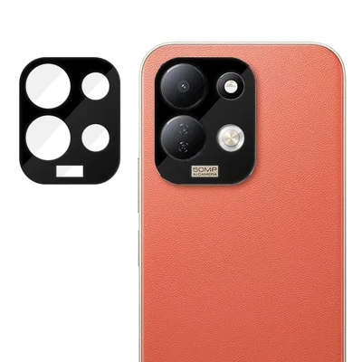 Für Xiaomi Redmi 17 5G / Xiaomi Redmi 17 4G Vollständiger Kameraobjektivschutz Seidener Druck HD Anti-Fingerprint AR Gehärtetes Glas Objektivfolie - Schwarz