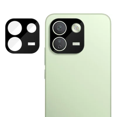  For Xiaomi Redmi Note 17 Pro Max 5G Full Cover Camera Lens Protector Silk Print HD Anti Fingerprint AR Tempered Glass Lens Film - Black