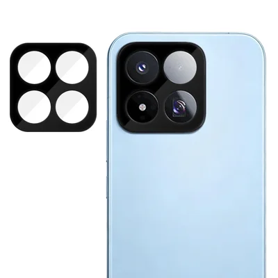 For Xiaomi 17 Max Full Cover Camera Lens Protector Silk Print HD Anti Fingerprint AR Tempered Glass Lens Film - Black