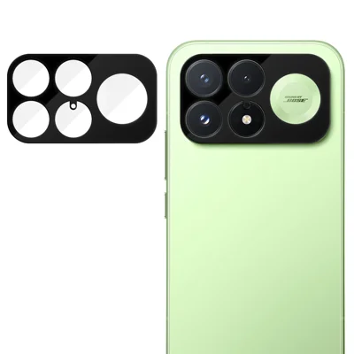  For Xiaomi Poco F9 Pro 5G Full Cover Camera Lens Protector Silk Print HD Anti Fingerprint AR Tempered Glass Lens Film - Black