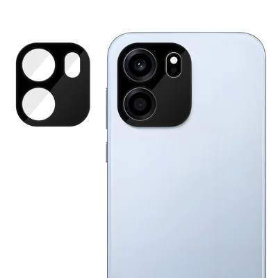 För OnePlus Turbo 6V 5G Fulltäckande Kameraskyddsskiva Silkskivad HD Anti-fingeravtryck AR Härdat Glas Linsfilm - Svart
