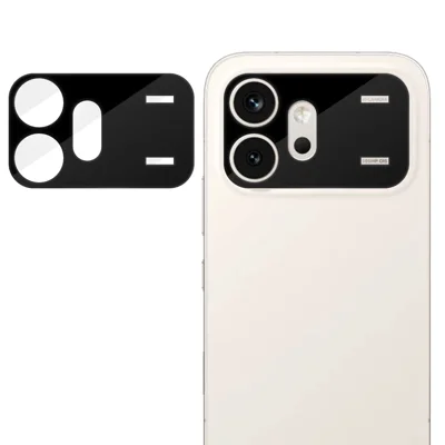 Protecteur d'objectif caméra intégral pour Honor 600 5G, film d'objectif en verre trempé AR HD anti-traces avec impression silk, couleur noir