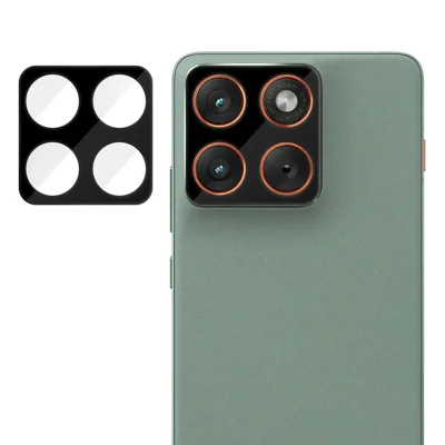 Protecteur de lentille caméra intégral pour Motorola Edge 70 5G, film de protection en verre trempé AR HD anti-empreintes avec impression silk, couleur noir