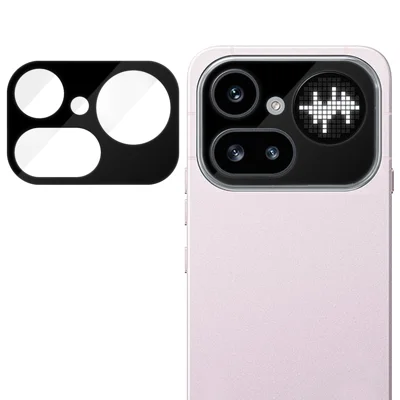  For Nothing Phone (4a) Pro Full Cover Camera Lens Protector Silk Print HD Anti Fingerprint AR Tempered Glass Lens Film - Black