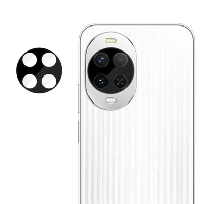  For Huawei nova 15 5G Full Cover Camera Lens Protector Silk Print HD Anti Fingerprint AR Tempered Glass Lens Film - Black