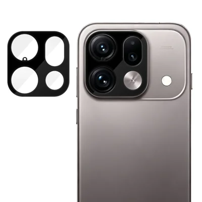 Protezione per Obiettivo Fotocamera Full Cover per Oppo Find X9s Pro 5G, Protezione per Obiettivo in Vetro Temperato AR HD con Stampa Seta Antimpronta - Nero