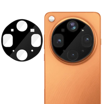 Protettore per Obiettivo Fotocamera Full Cover per Oppo Find X9 Ultra 5G, Film in Vetro Temperato HD con Stampa Seta, Anti-impronte, AR, - Nero