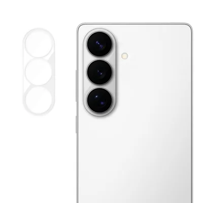 Ochrona obiektywu aparatu dla Samsung Galaxy S26 FE, pełna ochrona, wysoka przejrzystość, antyoładowa, hartowane szkło AR - przezroczyste