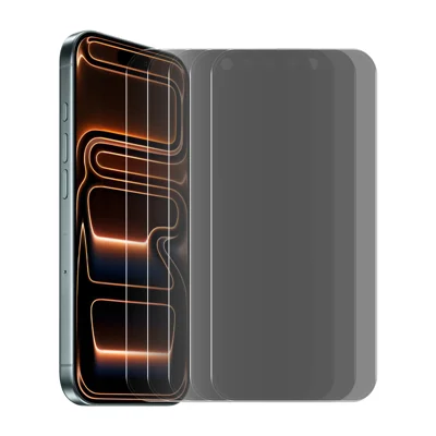 HAT PRINCE для iPhone 18 Pro Max 5 шт. Антишпионская пленка ENKAY Hat-Prince Антибликовое покрытие с полным нанесением клея Закаленное стекло - Черное