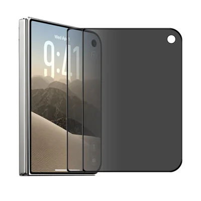  HAT PRINCE for iPhone Duo 2Pcs Privacy Screen Protector ENKAY Hat-Prince Full Glue Full Coverage 28-degree Anti-Spy Tempered Glass - Black