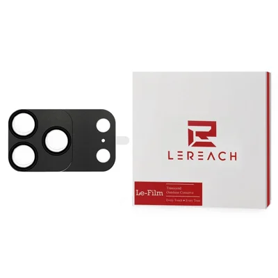 LEREACH For iPhone 18 Pro  /  17 Pro Camera Lens Protector Magnetic High-Transparency Tempered Glass Lens Film - Matte Black
