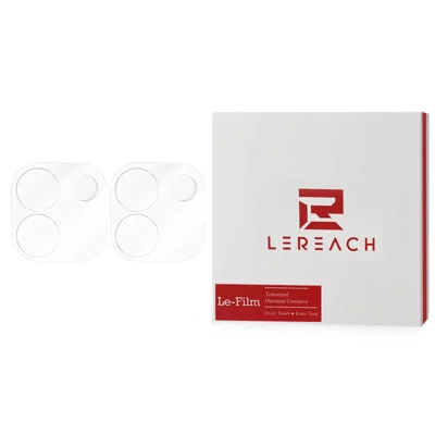 LEREACH 2Pcs for Xiaomi Redmi Note 17 Pro Max 5G Camera Lens Protector 3D Full Coverage Tempered Glass Acrylic One-Piece Lens Film - Transparent