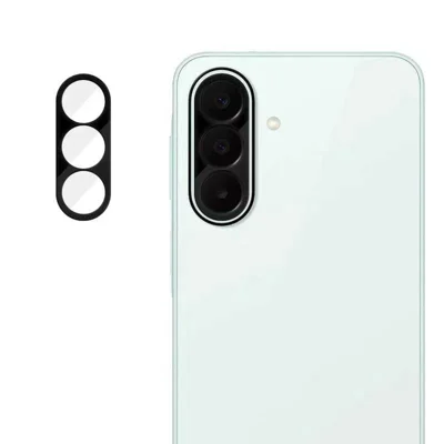 For Samsung Galaxy A27 5G Tempered Glass Lens Protector Black Silk Printing Camera Lens Film - Black