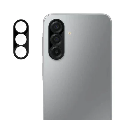 Para Samsung Galaxy A18 5G / Galaxy A18 4G Protector de Lente em Vidro Temperado Impressão em Seda Preta Película de Lente de Câmera - Preto
