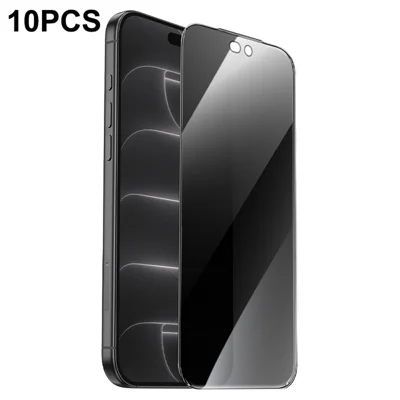 HOCO G777 Plus 10 stuks voor iPhone 18 Pro Privacy Screen Protector Volledig Scherm Anti-Kijkje Anti-statisch Hoog Aluminium-Silicium Folieset - Zwart